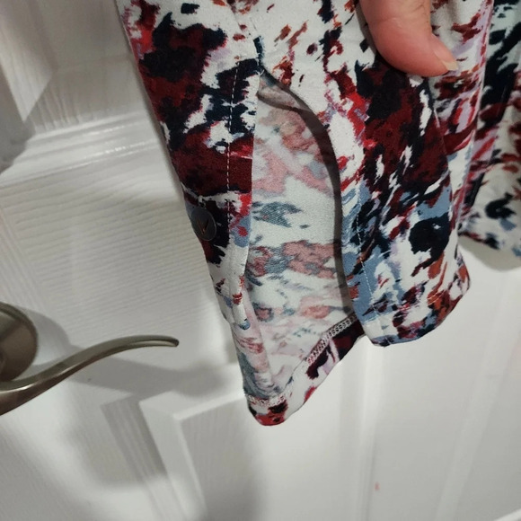 LIVI Lane Bryant Canyon Print Soft V-Neck High-Low Tank With Back Cutout 22/24 - Picture 9 of 11